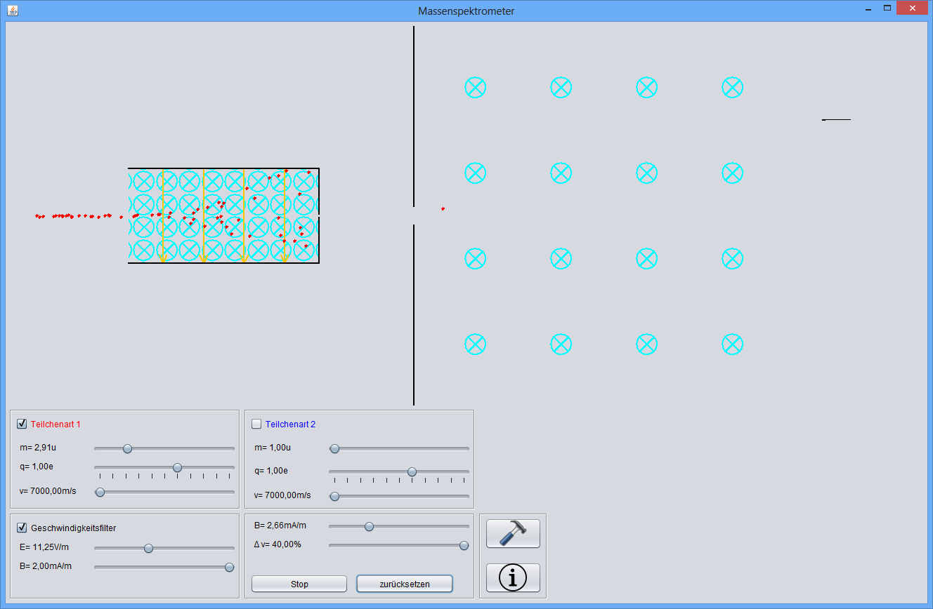 Screenshot jMassenspektrometer